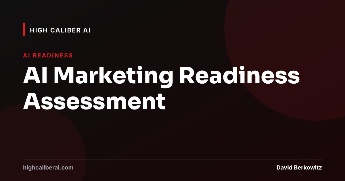 AI Marketing Readiness Assessment — High Caliber AI